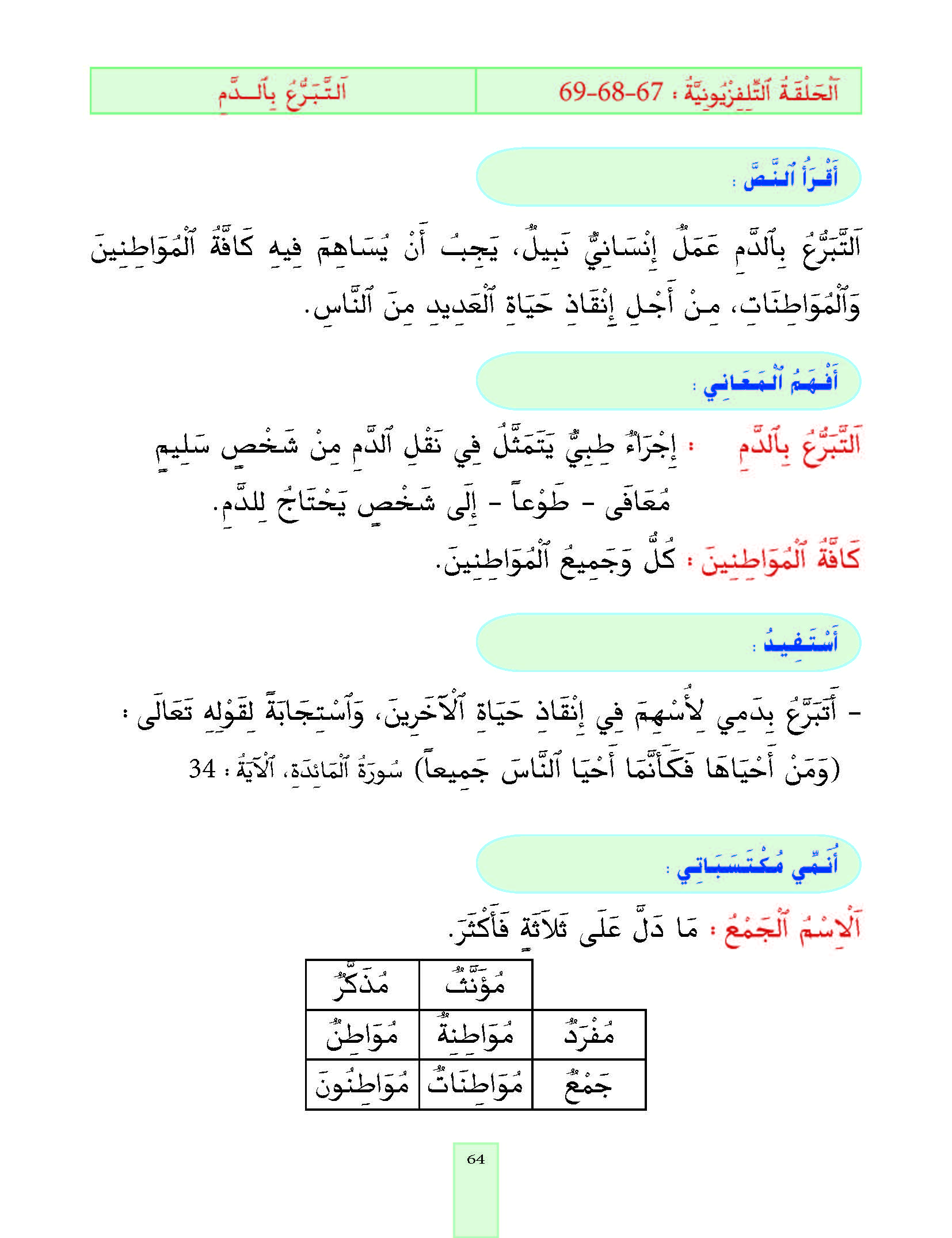 الدرس التاسع والستون المستوى الأول المرحلة الثانية من برنامج محو الأمية بواسطة التلفاز والأنترنيت الدرس التاسع والستون المستوى الأول المرحلة الثانية من برنامج محو الأمية بواسطة التلفاز والأنترنيت